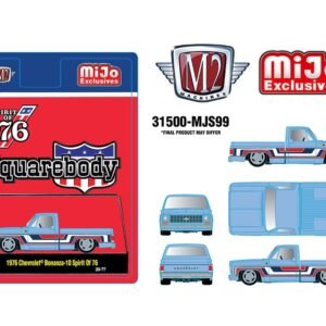 (Preorder) M2 Machines 1:64 1976 Chevrolet Silverado Bonanza-10 SPIRIT OF 76 Squarebody USA Special Edition