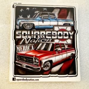 #01 American Crew Cab Sticker