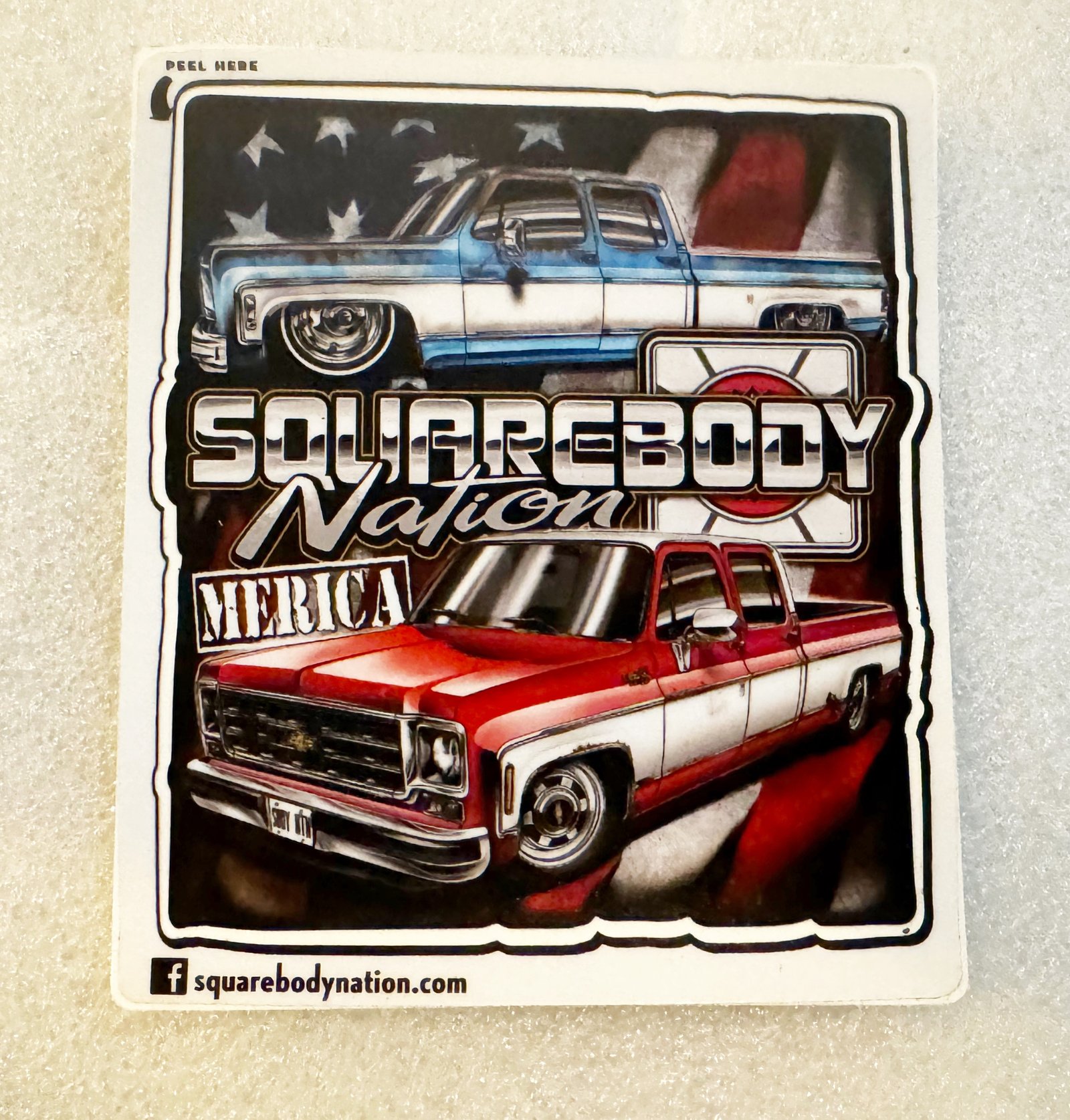 #01 American Crew Cab Sticker