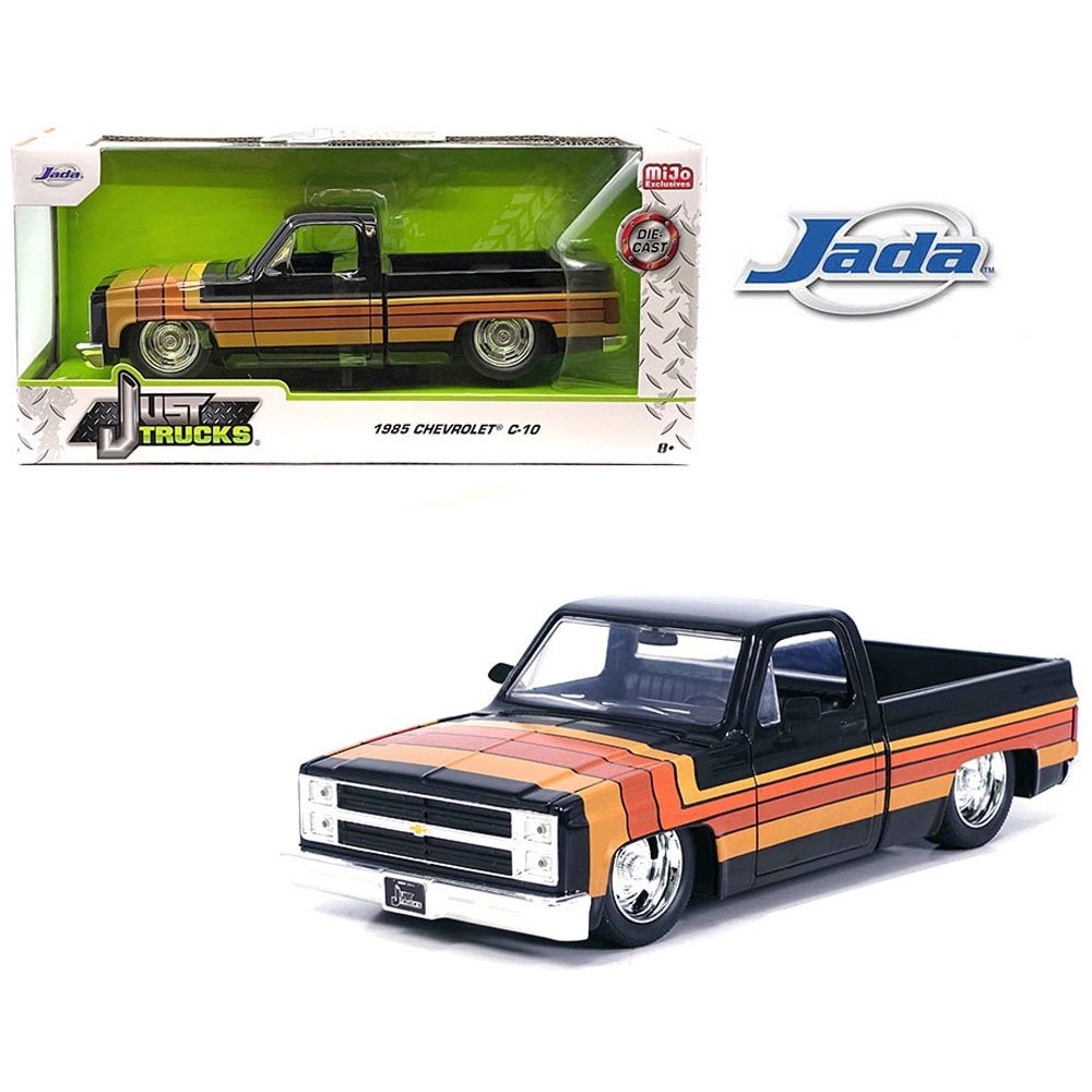 1985 Chevrolet C10 Pickup with GM Rally Wheels (Black with Stripes) - Image 2