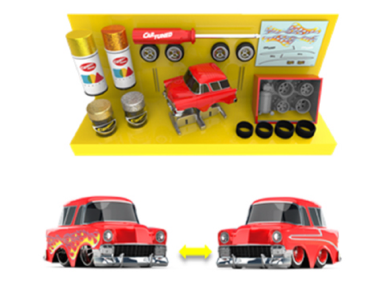 Car Tuned 1:64 Custom Shop Castworks Assortment – 1958 Chevy Nomad