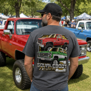 Red K10 and Green/White K5 Blazer T-Shirt – Design #03