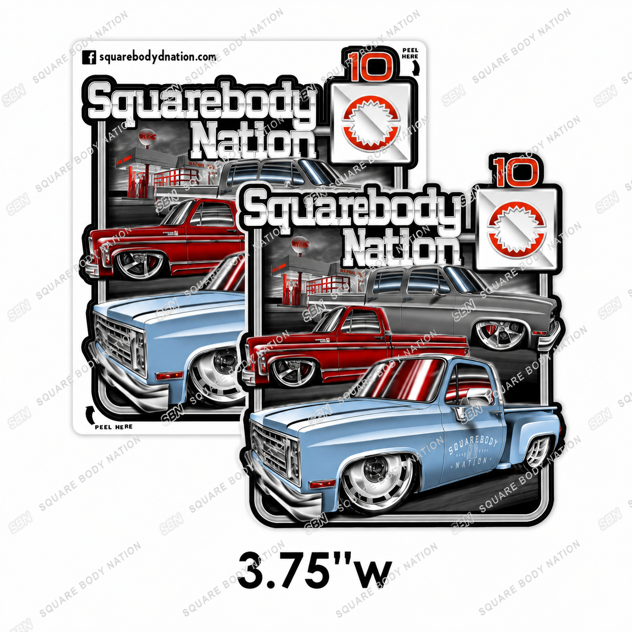 #12 Crew/StepSide Sticker