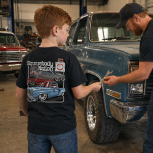 Stepside, C10 & Crew Cab Youth Shirt – Design #12