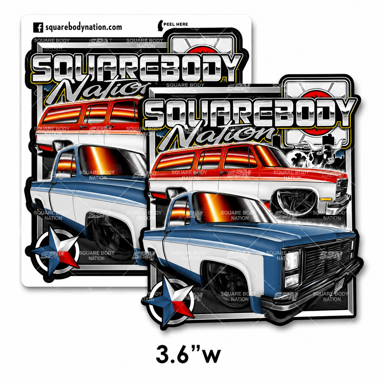#26 Texas Burb/C10 Sticker