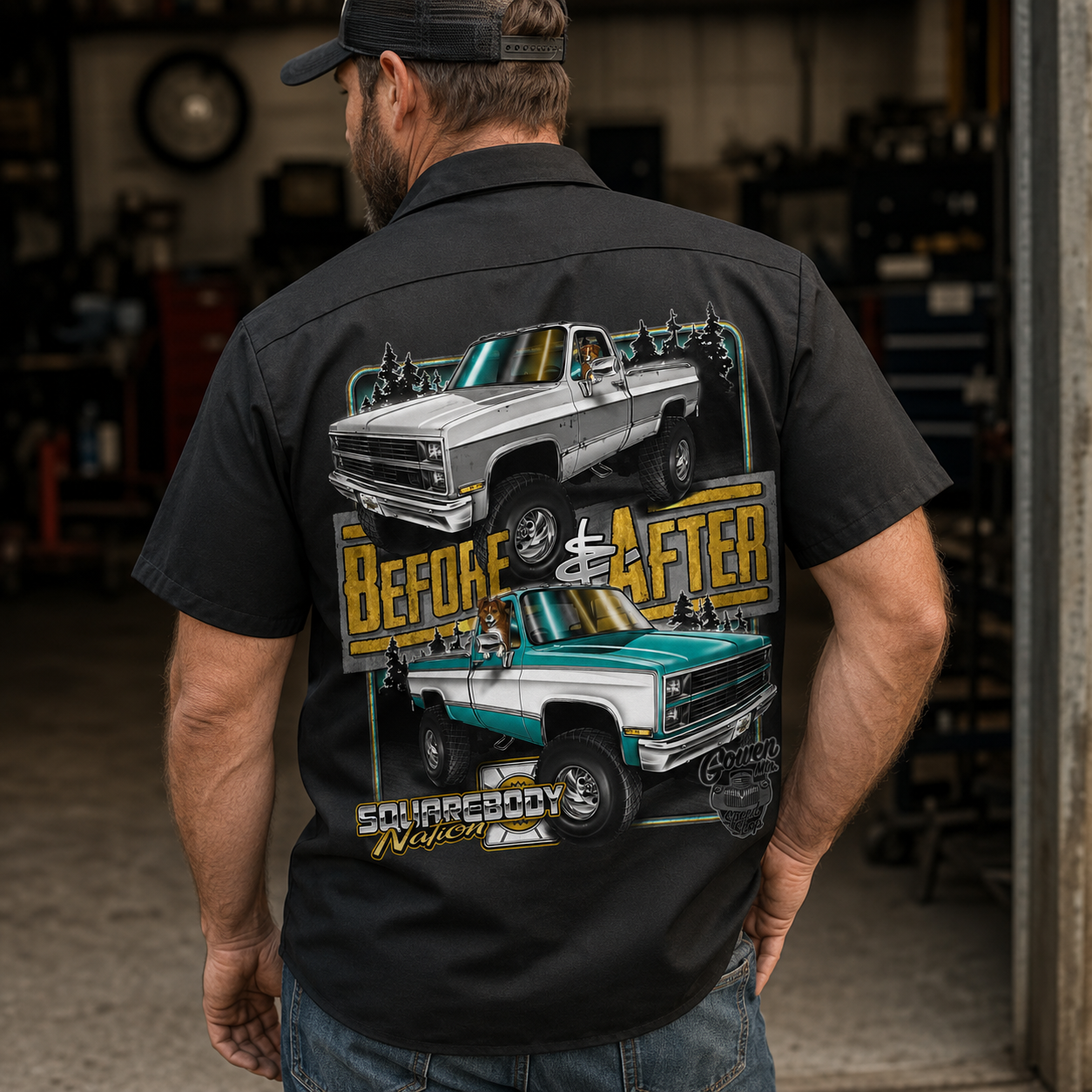 K10 Before and After Dickies Work Shirt – Design #23
