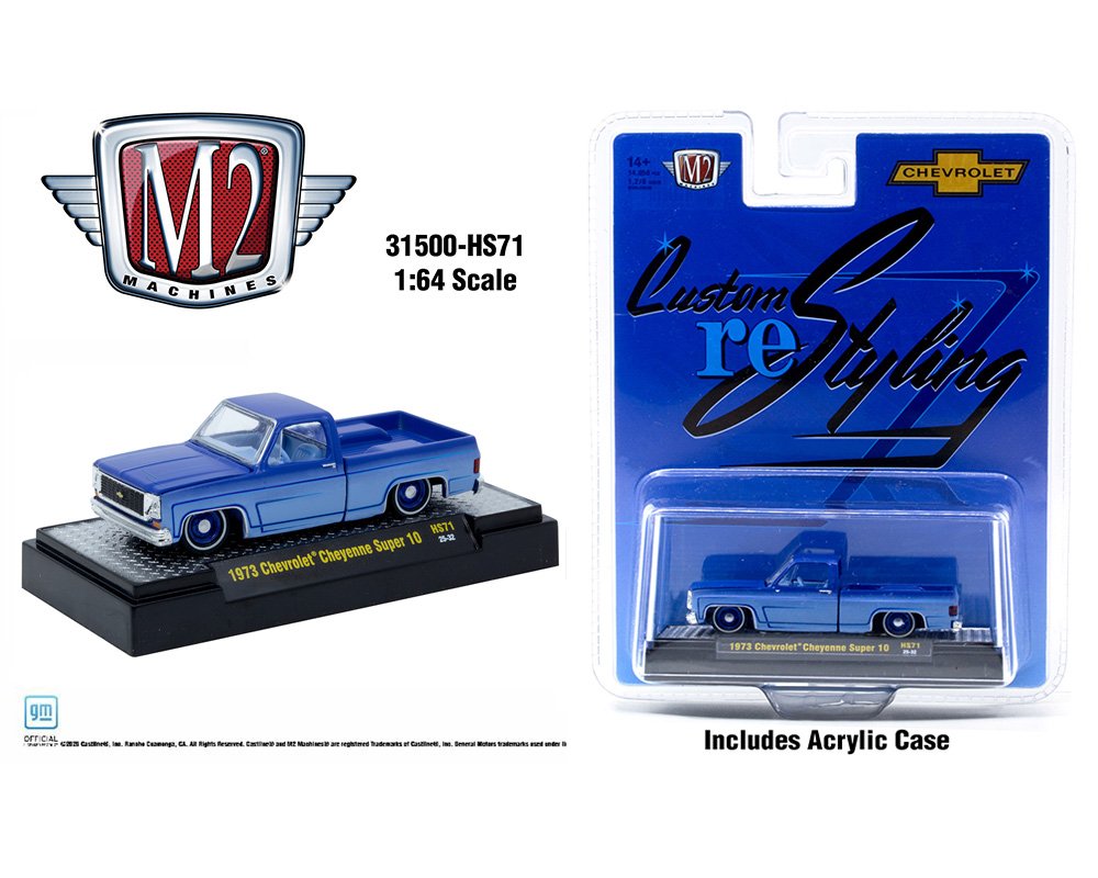 1973 Chevrolet Cheyenne Super 10 in Electric Blue