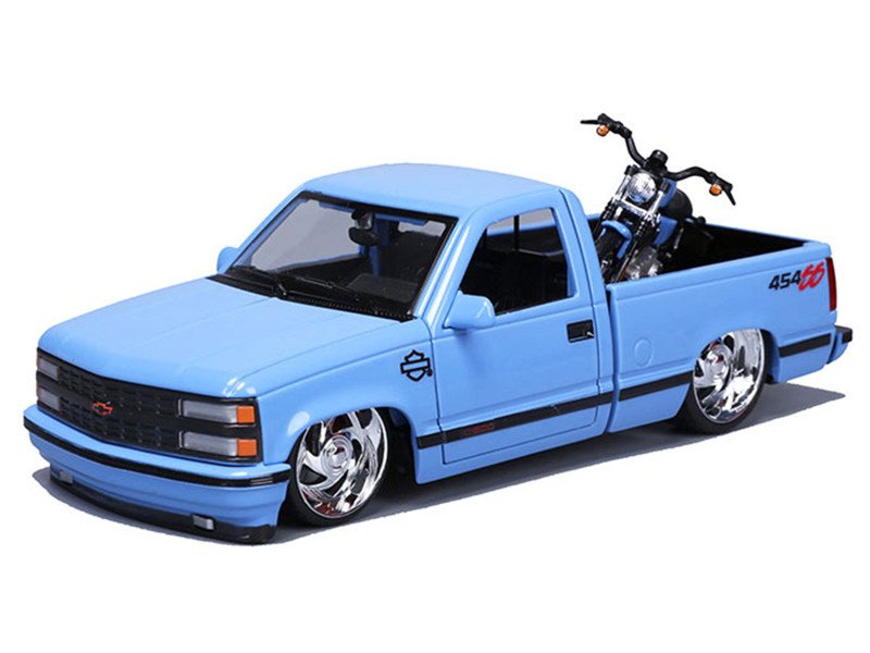 Preorder)1993 Chevrolet 454SS Pick-Up & 2007 XL 1200N Nightster Harley-Davidson Bike - Image 4