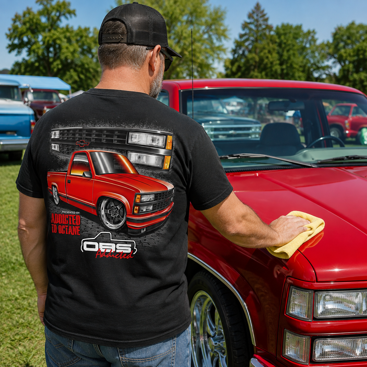 Red 454 OBS Short-Sleeve Shirt – Design #25