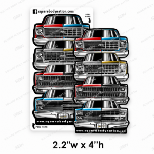 #13 73-87 Grille Sticker