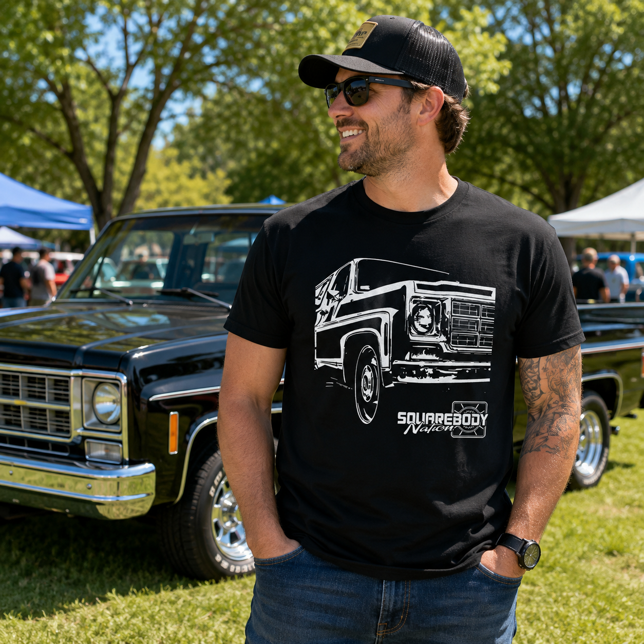 1973–1979 Round-Headlight Square Body Shirt – Design #20