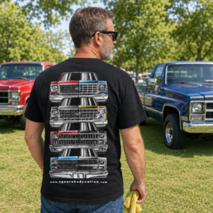 1973–1987 Squarebody Grilles Short-Sleeve Shirt – Design #13