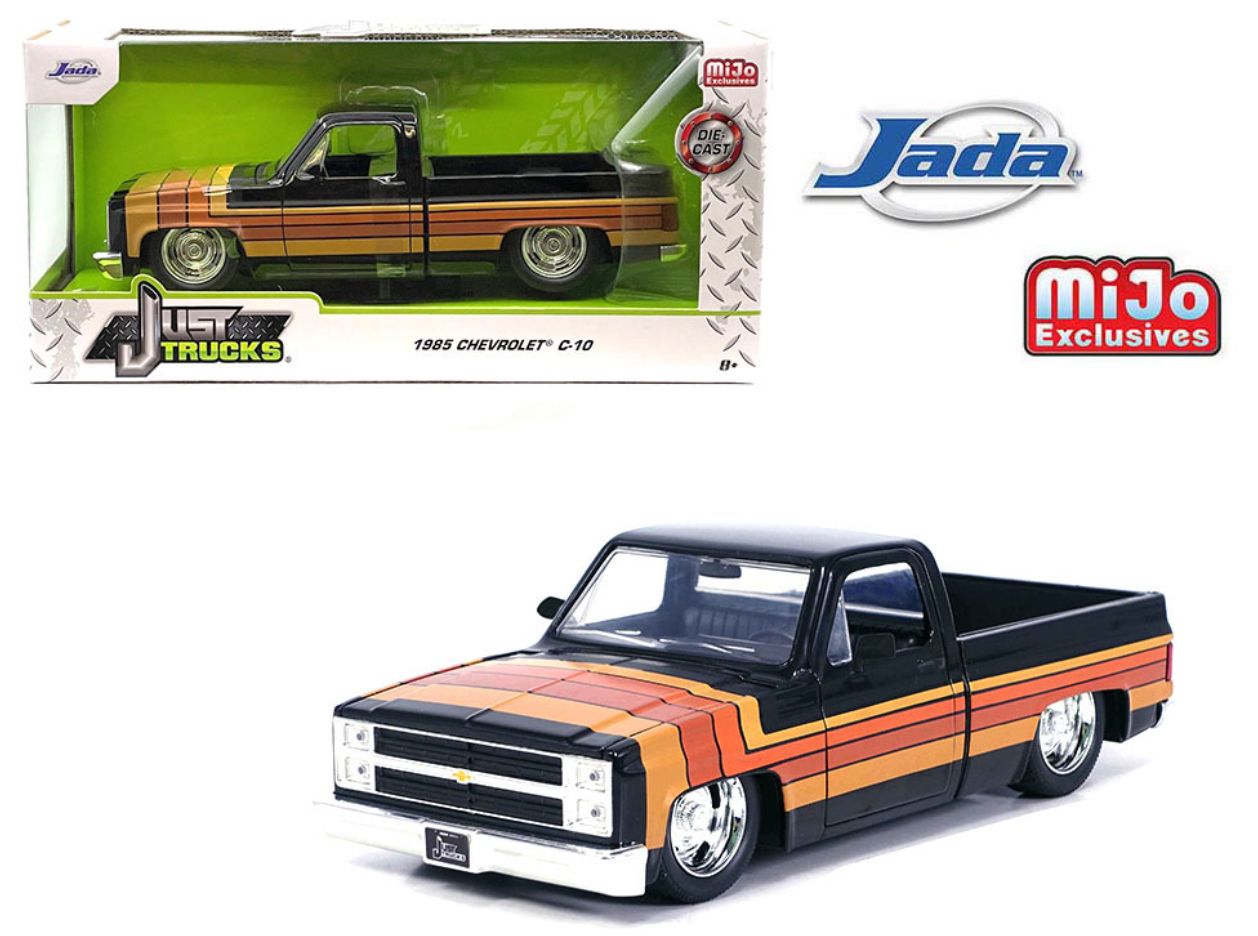 1985 Chevrolet C10 Pickup with GM Rally Wheels (Black with Stripes)
