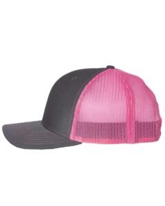 Charcoal/ Neon Pink
