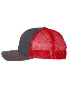 Charcoal/ Red
