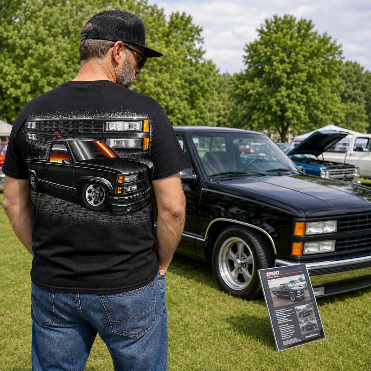 Black 454 OBS Short-Sleeve Shirt – Design #35