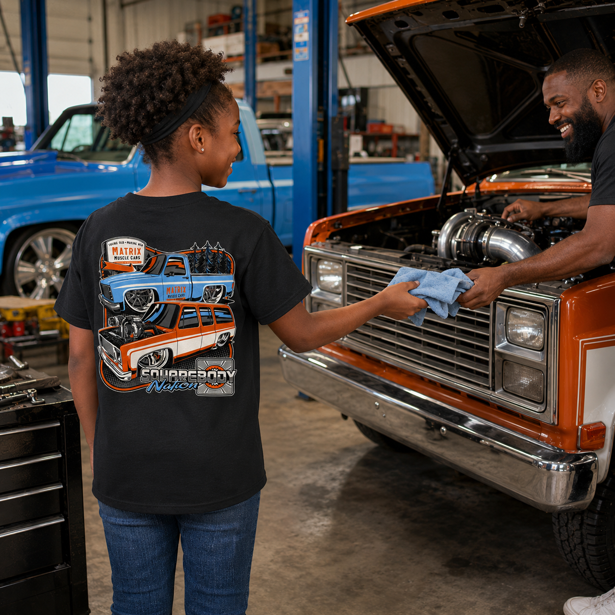 Turbo Burb Square Body Youth Shirt – Design #11