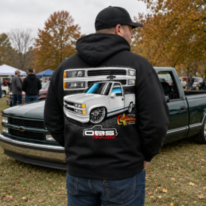 White 454 OBS Hoodie – Design #17
