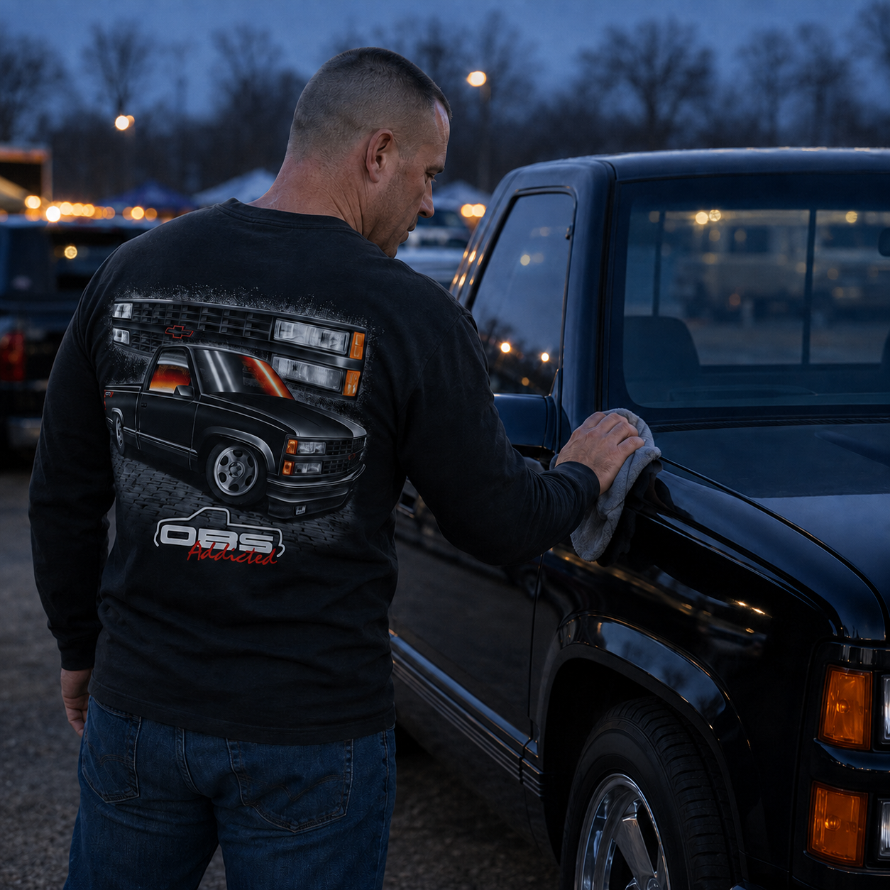 Black 454 OBS Long-Sleeve Shirt – Design #35