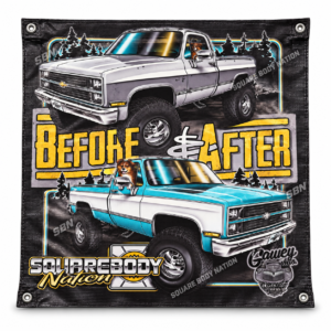 Addy’s Before & After Square Body Truck Banner – Design #23
