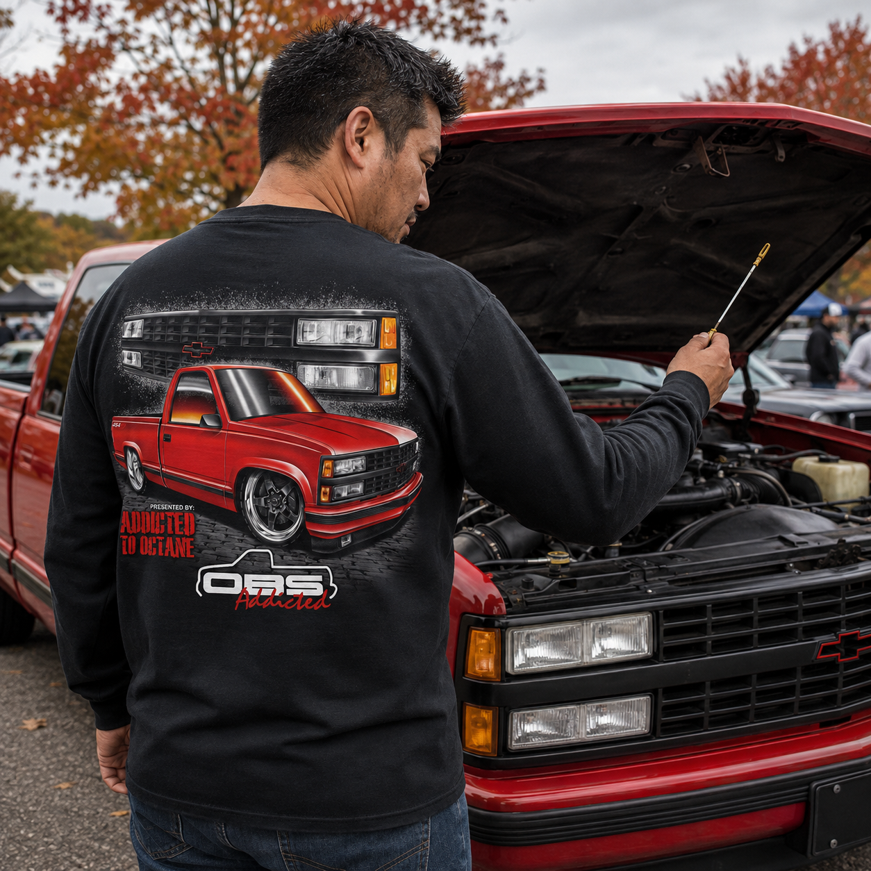 Red 454 OBS Long-Sleeve Shirt – Design #25