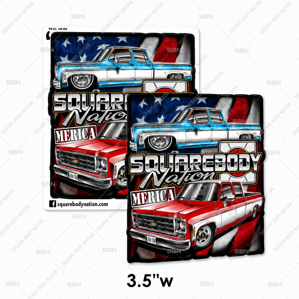 #01 American Crew Cab Sticker
