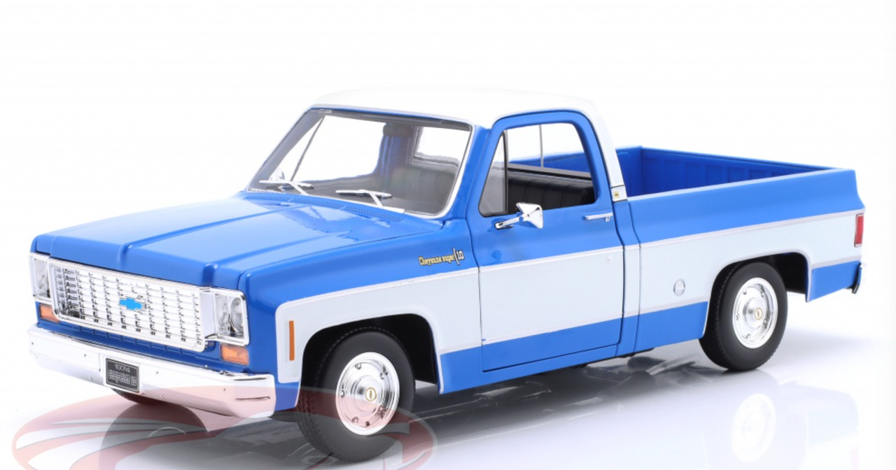 1974 Chevrolet C10 Cheyenne Super – Blue White Two Tone – Special Edition - Image 6
