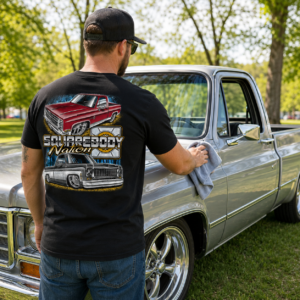 Maroon and Gray/White Squarebody Short-Sleeve Shirt – Design #29