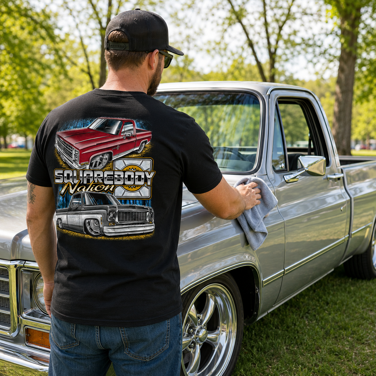 Maroon and Gray/White Squarebody Short-Sleeve Shirt – Design #29