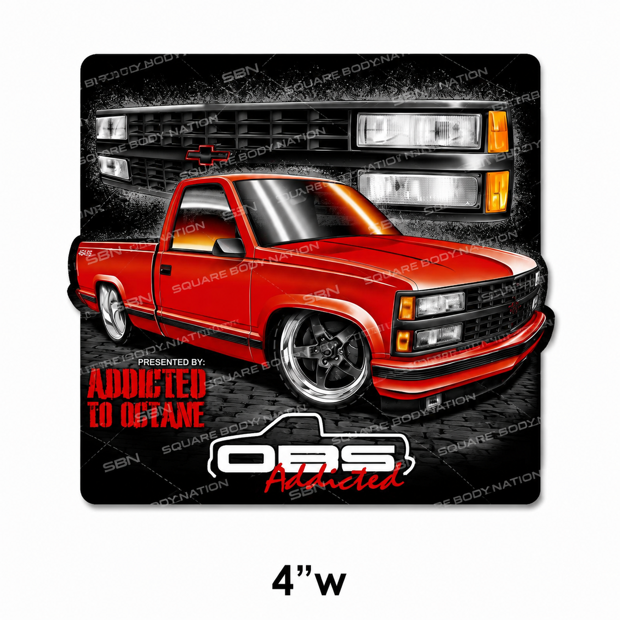 #25 88 - 93 OBS Grille Sticker
