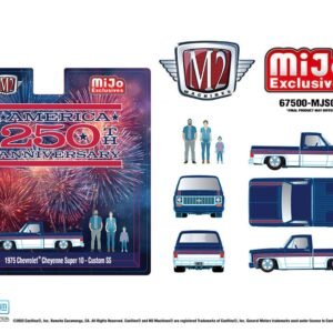 (Preorder) M2 Machines 1:64 Diorama Series 1975 Chevrolet Cheyenne Super 10 Custom 250th America Anniversary with Family Figures