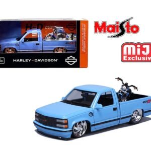 Preorder) Maisto 1:24 1993 Chevrolet 454SS Pick-Up & 2007 XL 1200N Nightster Harley-Davidson Bike