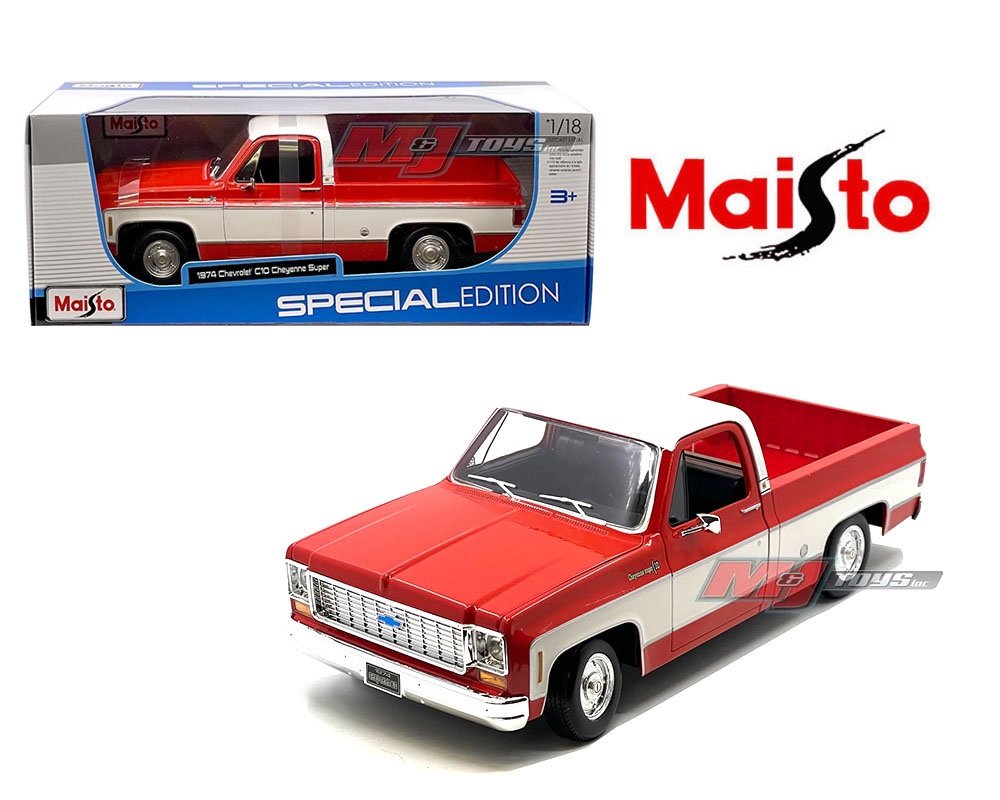 1974 Chevrolet C10 Cheyenne Super – Red White Two Tone – Special Edition