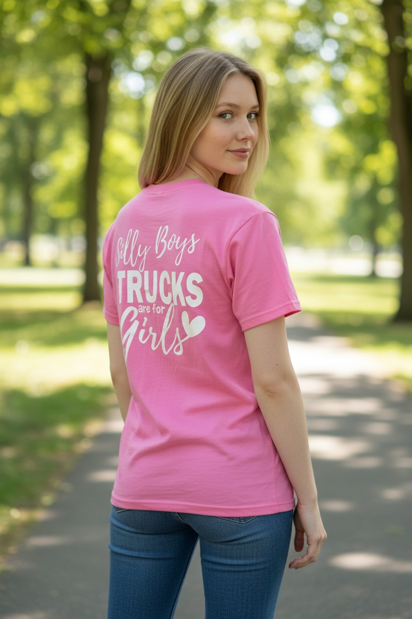 "Silly Boys Trucks R For Girls"