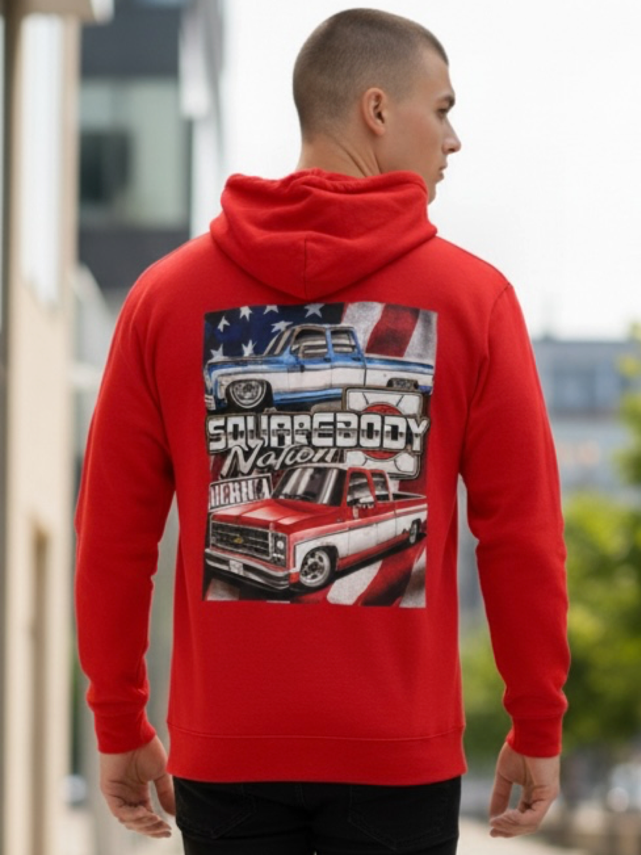 #01 Hoodie Blue/White & Red/White Crewcab