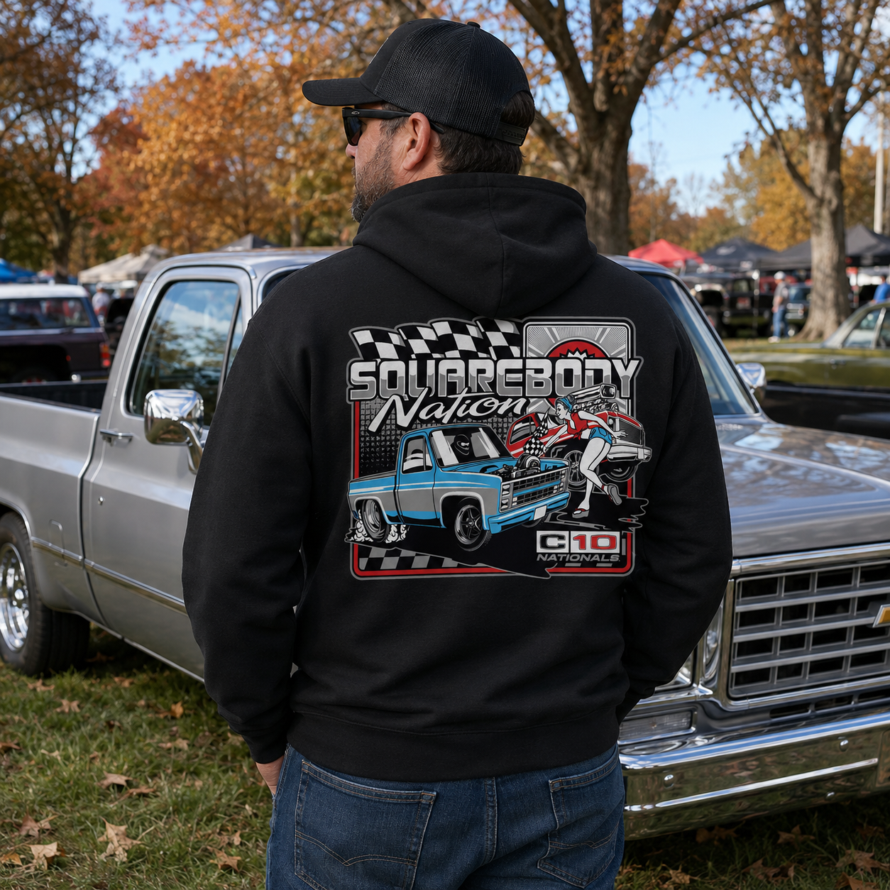Drag Racing Square Body Hoodie – Design #06