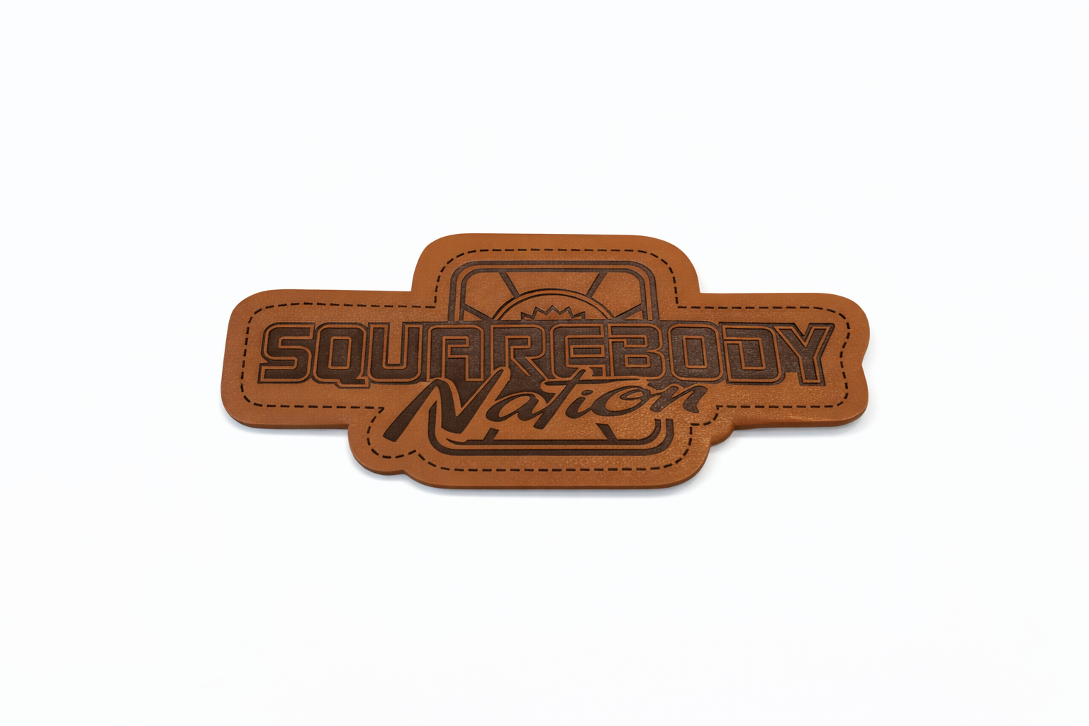 SBN Logo Die Cut Faux Leather Patch
