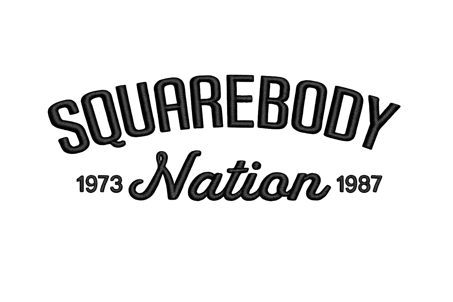 Square Body Nation 73-87 (Puff Embroidery)