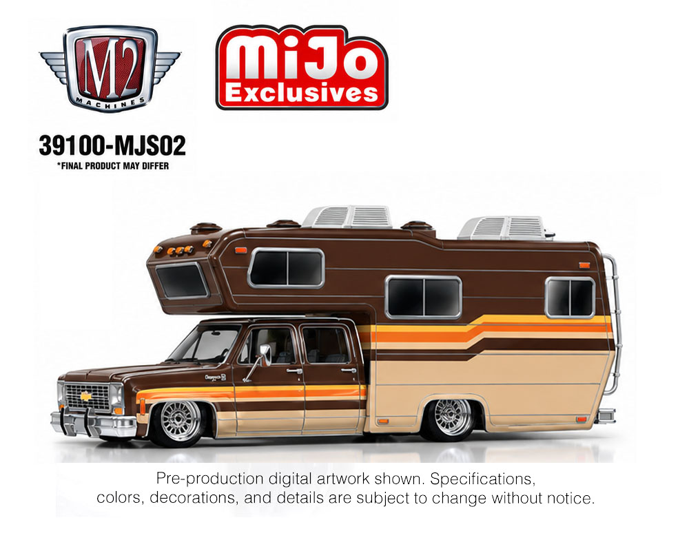 (Pre-Order) 1974 Chevrolet Cheyenne Super 30 Custom Camper – Beige Brown