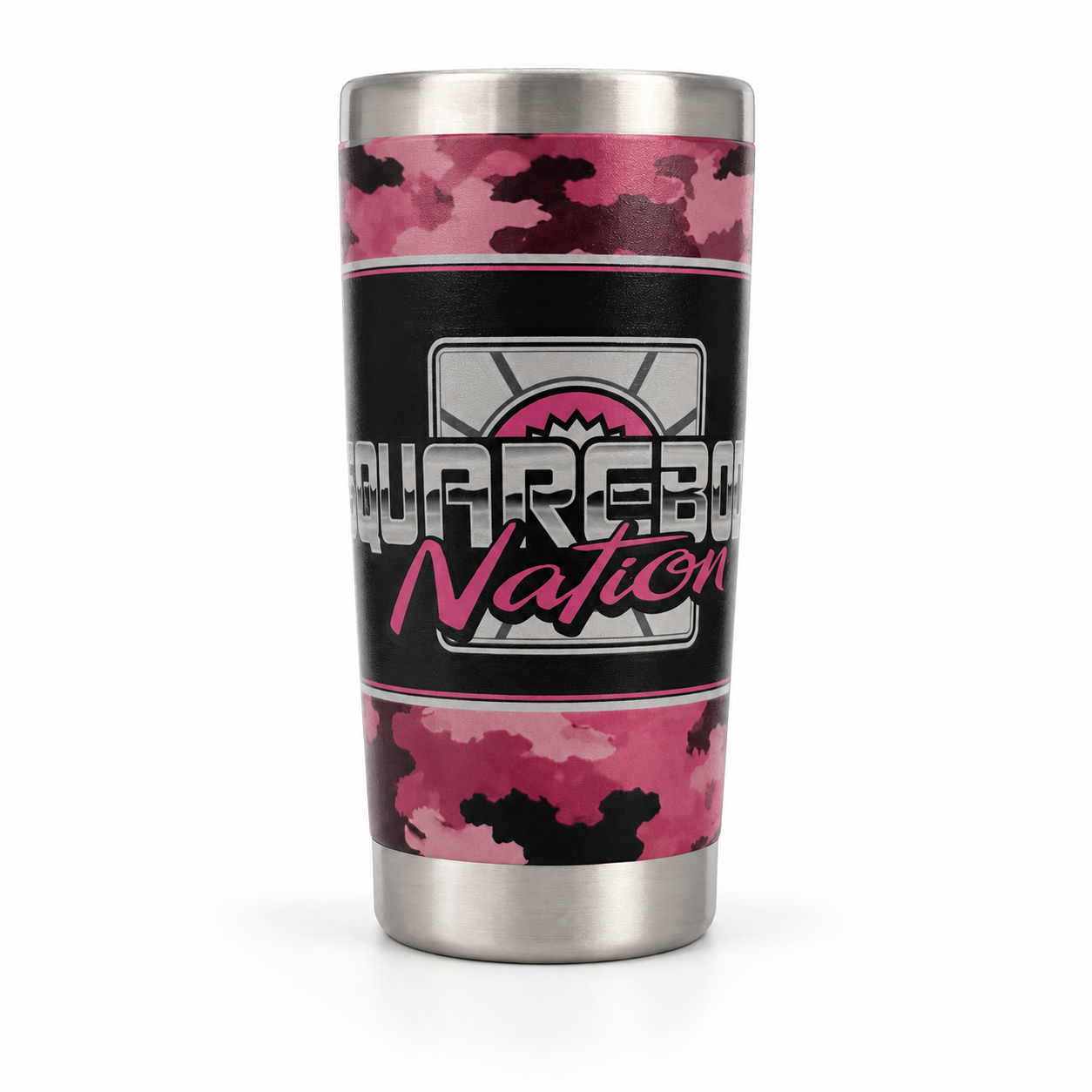 Pink Army Camo Plaid SBN 20 oz Tumbler
