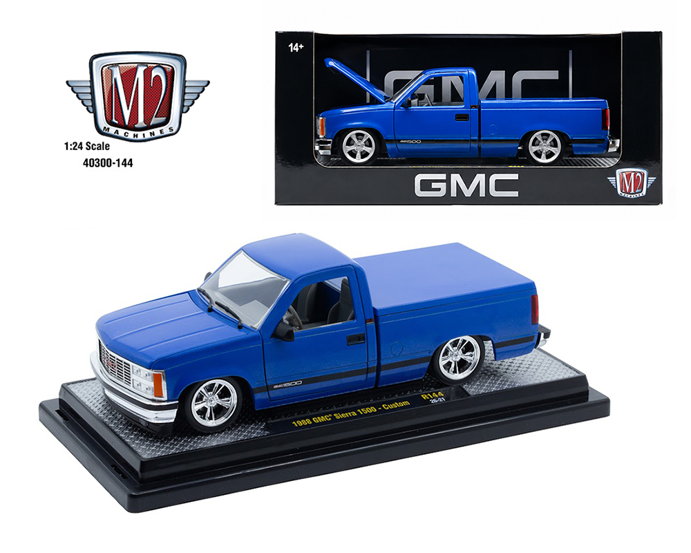 (Pre-Order) M2 Machines 1:24 1988 GMC Sierra 1500 Custom – Dark Blue