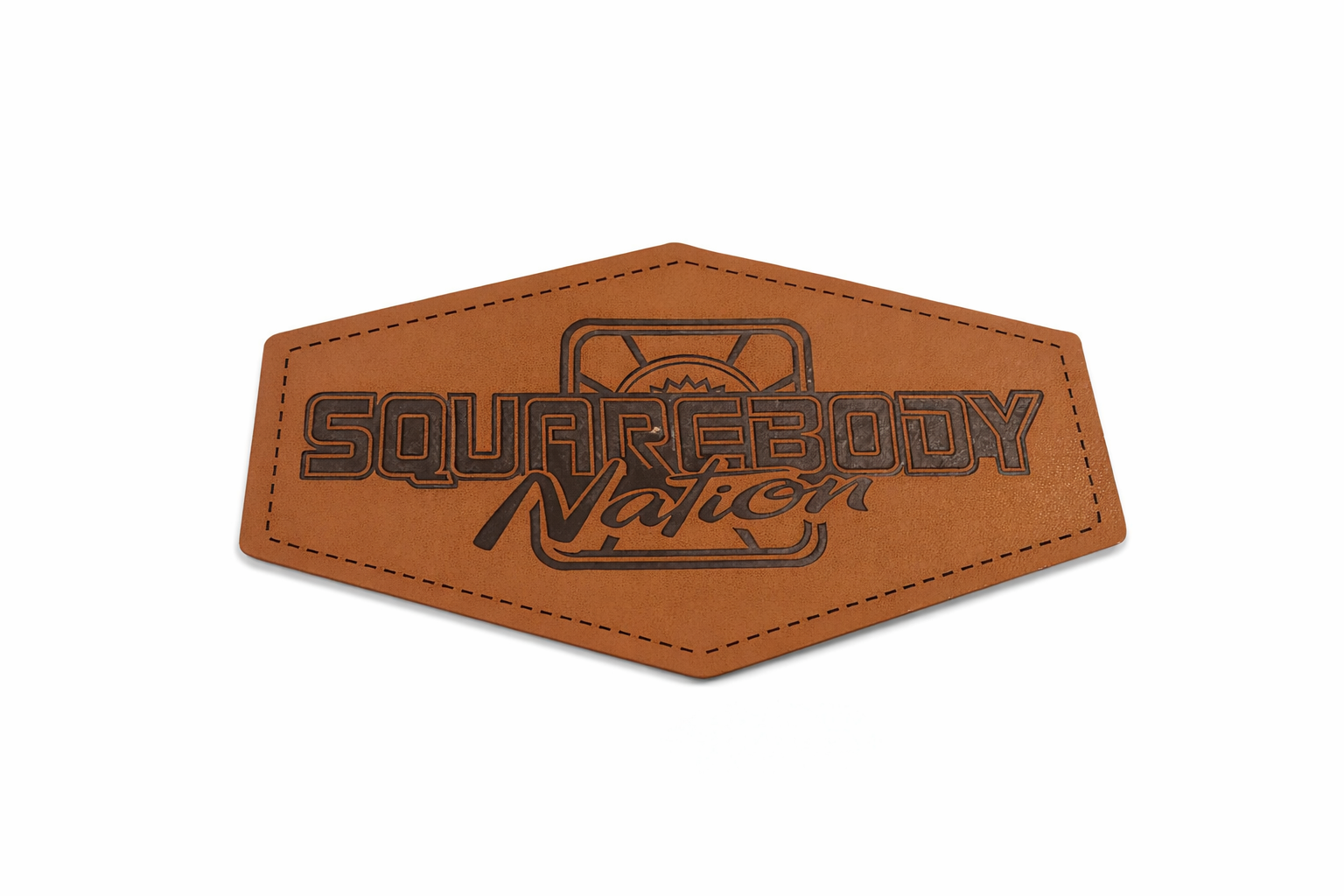 SBN Logo Diamond Faux Leather Patch