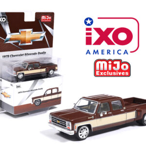 IXO Models 1:64 1979 Chevrolet Silverado C30 Crew Cab Dually – Cordova Brown & Santa Fe Tan Limited Edition