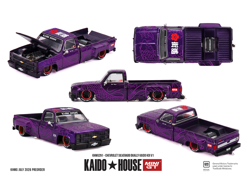 (Preorder) Kaido House x Mini GT 1:64 Chevrolet Silverado Dually KAIDO Koi V1 - Image 2