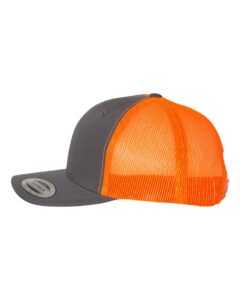 Charcoal/ Neon Orange