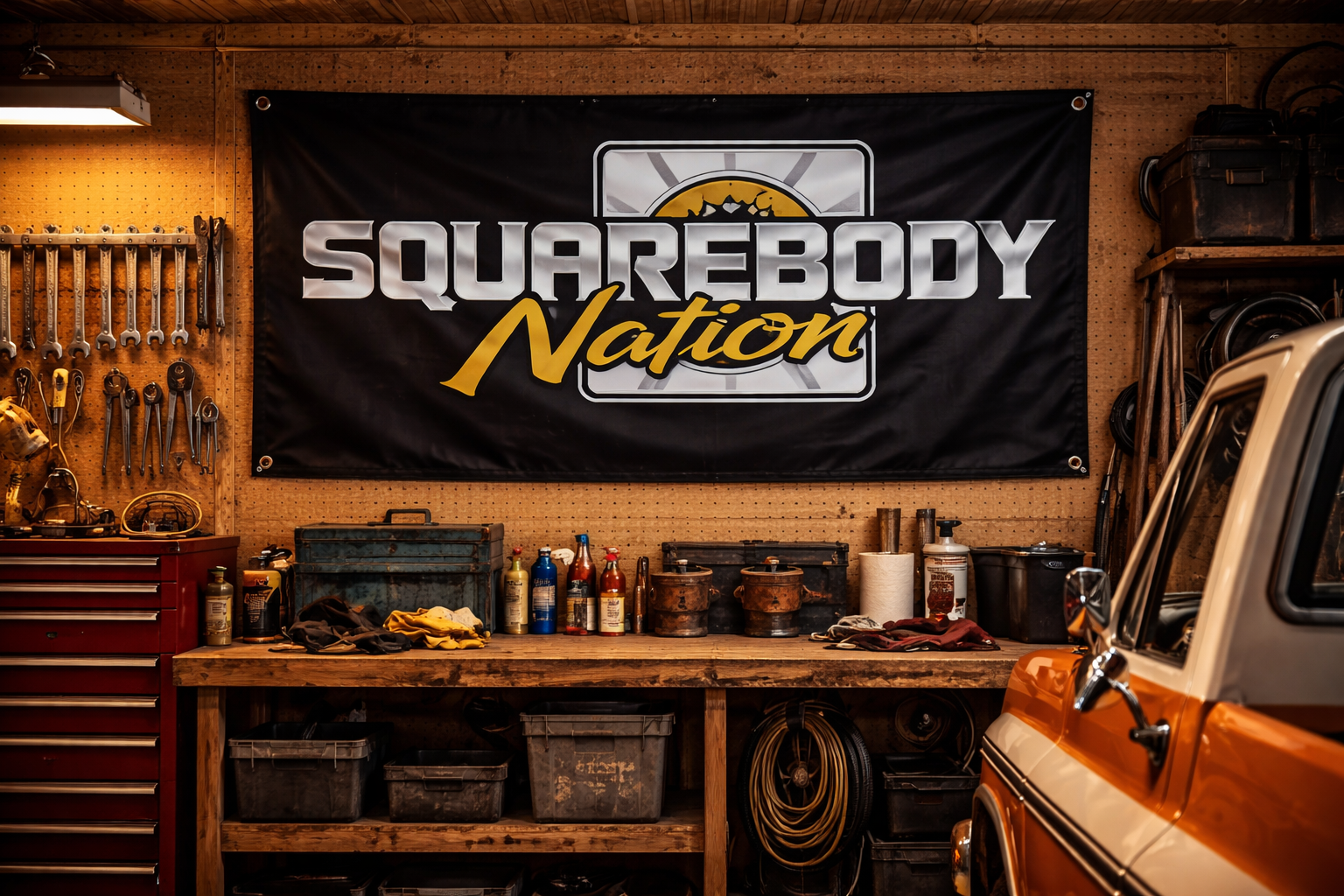 Square Body Nation Logo Banner – 2′ × 3′