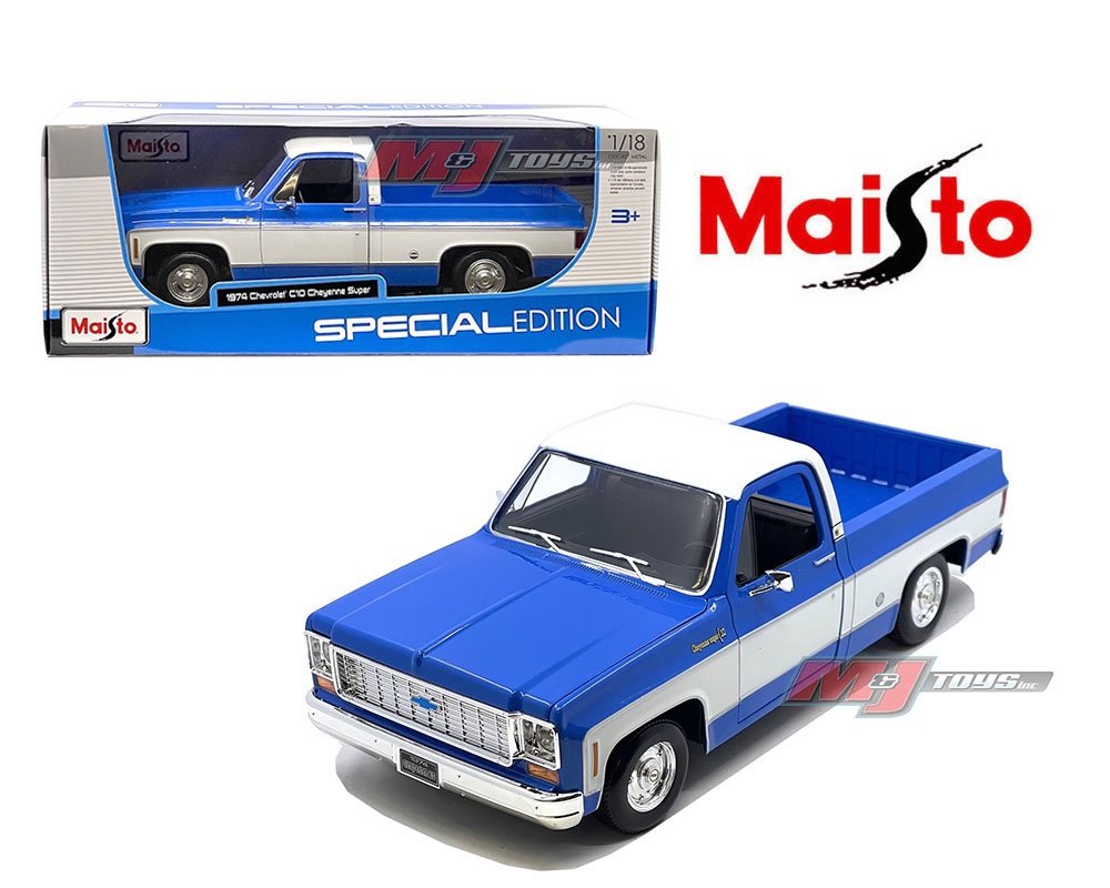 1974 Chevrolet C10 Cheyenne Super – Blue White Two Tone – Special Edition