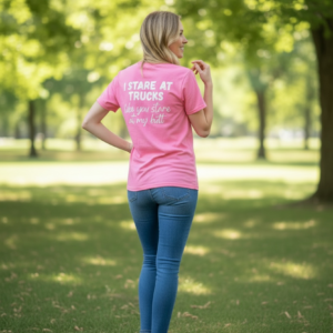I Stare at Trucks Like You Stare at My Butt Shirt – Headlights Apparel Design #01