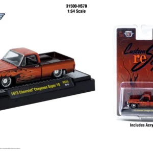 1973 Chevrolet Cheyenne Super 10 Custom Re Styling (Red with Flames)