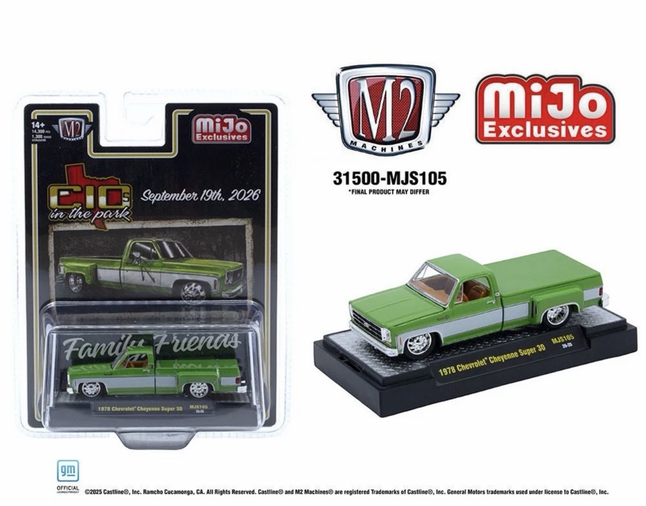 M2 Machines 1:64 2026 “C10s In The Park” 1978 Chevrolet Silverado..